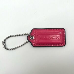 Coach Pink Patent Leather Hang Tag